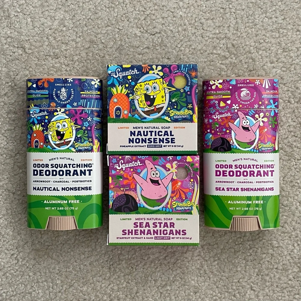 Dr. Squatch Nautical Nonsense, Sea Star Shenanigans Bricc Soap + Deodorant Set